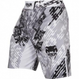 Шорты ММА Venum "Neo Camo" Fightshorts White/Black, фото 1