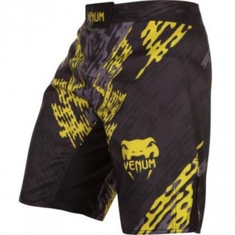 Шорты ММА Venum "Neo Camo" Fightshorts Black/Grey/Yellow, фото 1