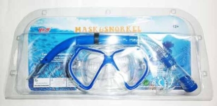 Набор 2 в 1 (маска+трубка) 105-2А синий, фото 1