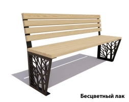 Парковая скамейка Роща, Лиственница (без подлокотников) 2,5 м, фото 2 Парковая скамейка Роща, Лиственница (без подлокотников) 2,5 м, фото 2