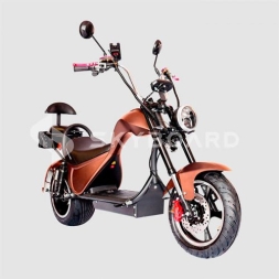 Электроскутер Citycoco SkyBoard Enisei Chopper 3000 PRO (коричневый)