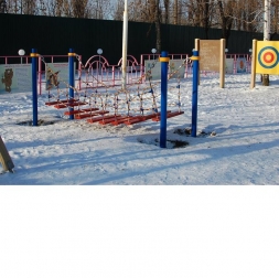Подвесной мост с деревянными перекладинами, фото 1 Подвесной мост с деревянными перекладинами, фото 1
