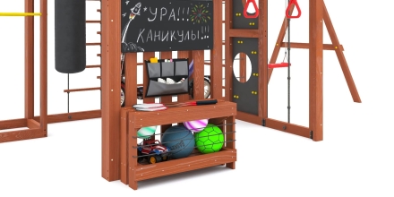 Детская игровая площадка Савушка КУБ–6 (Махагон) , фото 11