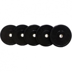 Диск для штанги каучуковый, черный, PROFI-FIT D-51, 15 кг, фото 2