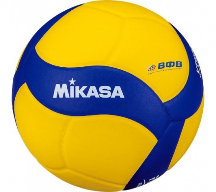 Мяч вол. утяж. "MIKASA VT500W", р 5, синт.кожа, вес 500г, клееный, сине-желтый, фото 1