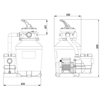 Фильтровальная установка 6 м3/ч Poolline DTS 72023, фото 2