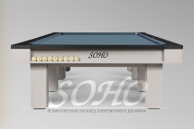 Бильярдный стол - Soho 12 Футов, Русская пирамида, Сланец Orero Lux 45 мм Бильярдный стол - Soho 12 Футов, Русская пирамида, Сланец Orero Lux 45 мм
