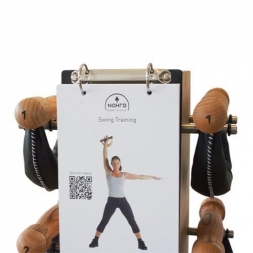 Набор гантелей с подставкой NOHrD Swing Turm, материал: дуб, общий вес: 40 кг, фото 2