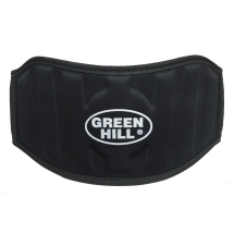 Пояс тяжелоатлетический "GREEN HILL", размер M (дл. 100 см), черный Пояс тяжелоатлетический "GREEN HILL", размер M (дл. 100 см), черный