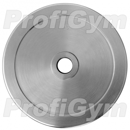 Диск хромированный «ProfiGym» 25 кг посадочный диаметр 26 мм ДТХ-25/26, фото 1