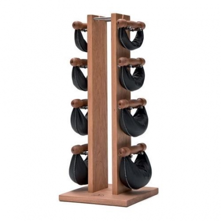 Набор гантелей с подставкой NOHrD Swing Turm, материал: вишня, общий вес: 40 кг, фото 1