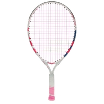 Ракетка б/т дет. BABOLAT B`FLY 21 Gr000, арт.140243, для 5-7 лет, алюминий, со струнами, бел-роз-син Ракетка б/т дет. BABOLAT B`FLY 21 Gr000, арт.140243, для 5-7 лет, алюминий, со струнами, бел-роз-син