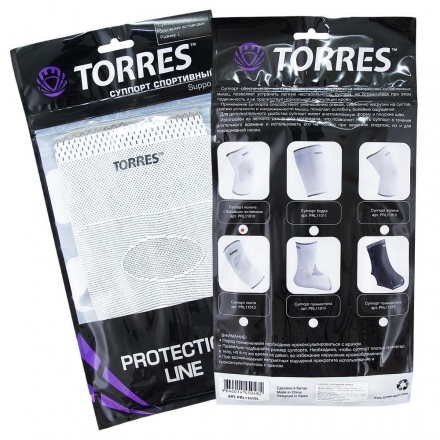 Суппорт колена "TORRES ", нейлон, размер XL, серый   , фото 2