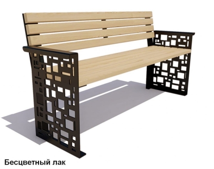 Скамейка уличная Барселона, Сосна 1,2 м, фото 1