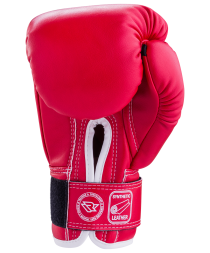 Перчатки боксерские RV-101, 14oz, к/з, красные, фото 2 Перчатки боксерские RV-101, 14oz, к/з, красные, фото 2