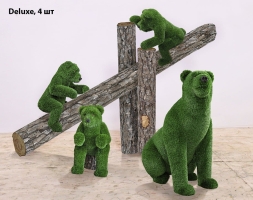 Топиари композиция Мишки на дереве, 5 шт - Deluxe Greeen, фото 5