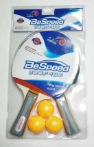 Набор для н/т BeSpeed 8202A (2 ракетки + 3 шара) в блистере