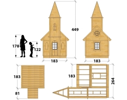Игровой домик TORUDA WOOD Часовня, фото 3