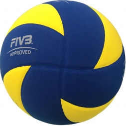 Мяч для вол. на снегу "MIKASA SV335-V8", р.5, FIVB Appr, синт.пена ТПЕ, клееный, бут.кам, жел-син, фото 4 Мяч для вол. на снегу "MIKASA SV335-V8", р.5, FIVB Appr, синт.пена ТПЕ, клееный, бут.кам, жел-син, фото 4