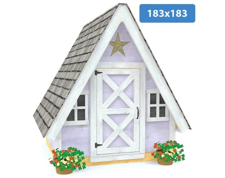 Игровой домик TORUDA WOOD А-образный, фото 2