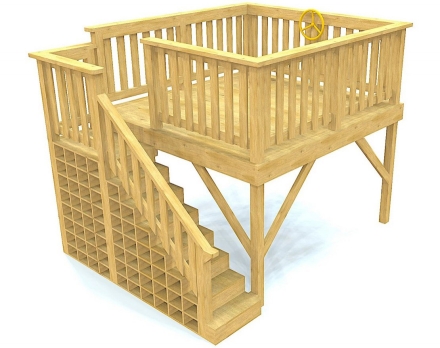 Детская площадка для помещения TORUDA WOOD Чердак Мини, фото 4
