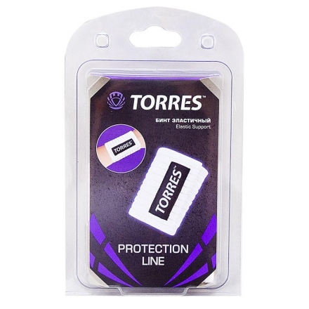 Бинт эластичный "TORRES", на руку, эластичный нейлон, безразмерный, бело-черный, фото 2