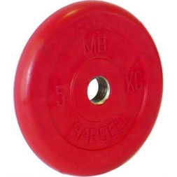 Диск обрезиненный цветной BARBELL 5 кг., d31мм