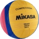 Мяч для водного поло "MIKASA W6608W" р.2, jun, резина, вес 300-320 г, дл. окр.58-60см,желт-син-роз