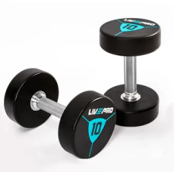 Гантели в уретане LIVEPRO Premium Urethane Dumbbells 34 кг