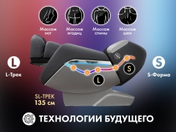 Массажное кресло OTO TITAN TT-01 Grey ru, фото 6