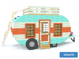 Игровой домик TORUDA WOOD Счастливый фургон, фото 2