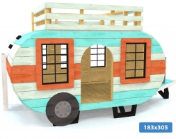 Игровой домик TORUDA WOOD Счастливый фургон, фото 1