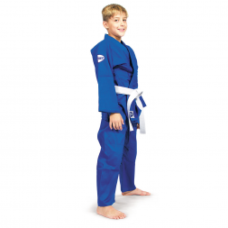 Кимоно дзюдо "GREEN HILL JUNIOR" арт. JSJ-10227-4, р.4/170, курт.хлоп., брюки хлоп./полиэст., син.