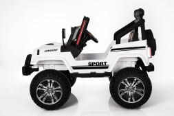Двухместный полноприводный электромобиль White Jeep 12V 2.4G - S2388-W, фото 4