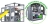 Детская игровая площадка Савушка КУБ–3 (Серый) с подушками 