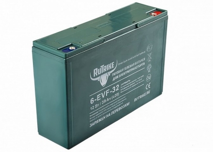 Тяговый гелевый аккумулятор RuTrike 6-EVF-32 (12V32A/H C3), фото 1