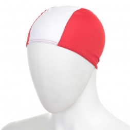 Шапочка для плавания детская "FASHY Polyester Cap", бело-красный