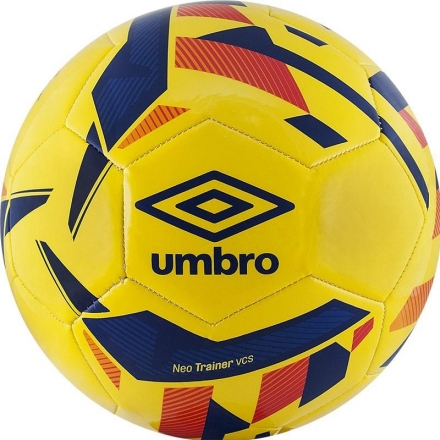 Мяч футбольный любительский "UMBRO Neo Trainer", р.4, желто-сине-оранжево-красный, фото 1