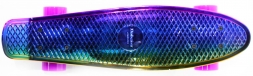 Пластиковый скейтборд-круизер Hubster Cruiser 22" Metallic Multicolor, фото 3