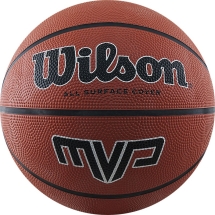 Мяч баск. WILSON MVP, арт.WTB1419XB07, р.7, резина, бутил.камера, коричневый Мяч баск. WILSON MVP, арт.WTB1419XB07, р.7, резина, бутил.камера, коричневый
