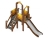 Детская игровая площадка Карапуз Эко ДИК 1.001.07-02 Н=750 Н=900