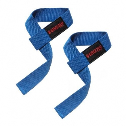 Ремни для тяги Grizzly Fitness Cotton Lifting Strap 8610-RB, пара, фото 1