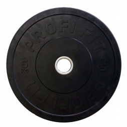 Диск для штанги каучуковый, черный, PROFI-FIT D-51, 5 кг, фото 1 Диск для штанги каучуковый, черный, PROFI-FIT D-51, 5 кг, фото 1