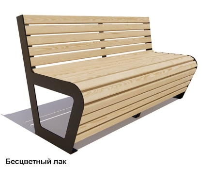 Скамейка уличная Клин, Лиственница 3 м, фото 1