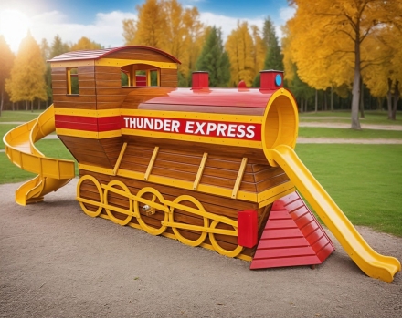 Игровой комплекс TORUDA WOOD Большой поезд, фото 1