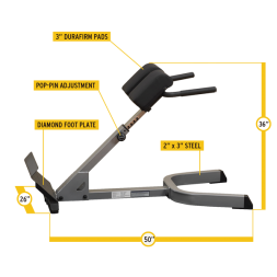 Гиперэкстензия 45 градусов Body-Solid GHYP345, фото 16 Гиперэкстензия 45 градусов Body-Solid GHYP345, фото 16