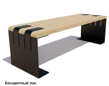 Скамейка уличная Симферополь (банкетка), Лиственница 1,8 м, фото 2