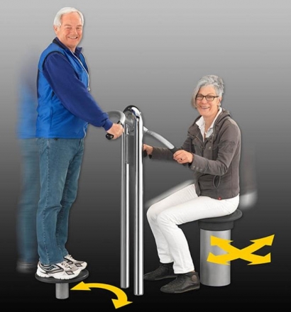 Твистер стоя и балансир сидя двойной  УТЭ-043П , фото 2