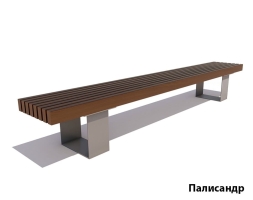 Скамейка садовая Ростов Лиственница 1,2 м, фото 1