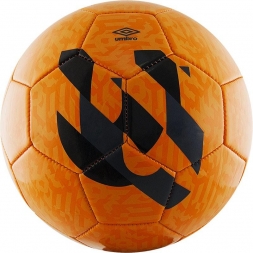 Мяч футбольный любительский "UMBRO Veloce Supporter", р. 5, оранжево-черно-серый